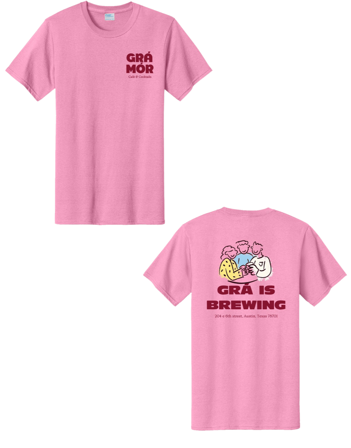Grá Mór T-Shirt - Candy Pink